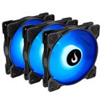 Cooler para Gabinete Kit Com 3 Ventoinhas Rise Mode X 120mm Led ARGB - RM-XLD-01-ARGB