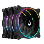Cooler para Gabinete Kit Com 3 Ventoinhas Rise Mode Laser 120mm ARGB - RM-RGB-05-5V