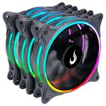Cooler para Gabinete Kit Com 3 Ventoinhas Rise Mode Laser 120mm ARGB - RM-RGB-05-5V