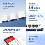Roteador Wireless Mercusys Halo H50G AC1900 3-Pack