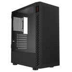 Gabinete PCYES Gamer Bolter Black Vulcan, Lateral em Vidro, GBBVPBR