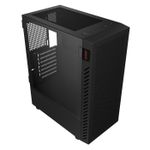 Gabinete PCYES Gamer Bolter Black Vulcan, Lateral em Vidro, GBBVPBR