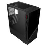 Gabinete PCYES Gamer Set Black Vulcan, Lateral em Vidro, GSBVPBR