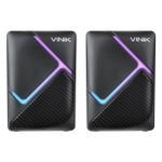 Caixa de Som Gamer Vinik Constelation 6W 2.0 LED Rainbow - VSPKG6WCTL