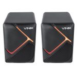 Caixa de Som Gamer Vinik Constelation 6W 2.0 LED Rainbow - VSPKG6WCTL