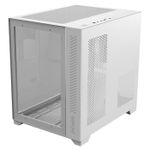 Gabinete PCYES ForceField White Ghost, Lateral e Frontal em Vidro, Branco, GFFWGP