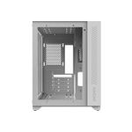 Gabinete PCYES ForceField White Ghost, Lateral e Frontal em Vidro, Branco, GFFWGP