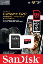Cartão Memória Sandisk Extreme Pro Micro SD 128GB