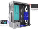Gabinete K-Mex Skytrooper CG-01FF, 3 Fans ARGB Rainbow + Fita Led  C/ Controle, Frontal Acrílico