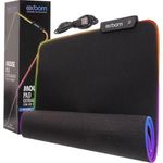 Mouse Pad Gamer Extra Grande Com Led Colorido MP-LED3080 80x30CM Exbom