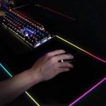Mouse Pad Gamer Extra Grande Com Led Colorido MP-LED3080 80x30CM Exbom