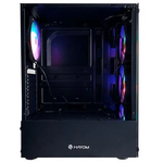 Gabinete Gamer Hayom GB1749, Lateral e Frontal em Vidro Temperado, 4x Fan RGB, Preto