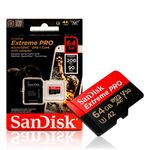 Cartão Memória Sandisk Extreme Pro Micro SD SDXC 64GB