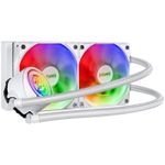Water Cooler PCYES Nix 2 White 240mm ARGB TDP 250W PCYWCNIX240W