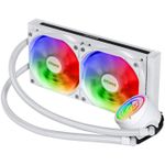 Water Cooler PCYES Nix 2 White 240mm ARGB TDP 250W PCYWCNIX240W