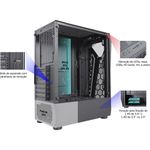 Gabinete Gamer K-MEX Warlock Fita de LED CG-A1D4