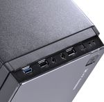 Gabinete Vinik VX Gaming Crater c/ Led Vermelho