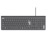 Teclado PCYES Soft com Multimídia, PTOSF2AB USB