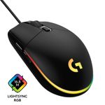 Mouse Logitech Gamer G203 RGB Lightsync 8000DPI Preto