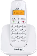 Telefone Sem Fio Intelbras TS 3110 Display Iluminado e Ident. Chamadas Branco