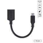 Cabo OTG Micro USB para USB 2.0 15cm