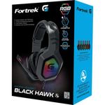 Headset Fortrek Gamer Black Hawk USB Preto