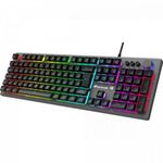 Teclado FORTREK Gamer RGB Rainbow HOLT Grafite