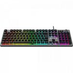 Teclado FORTREK Gamer RGB Rainbow HOLT Grafite