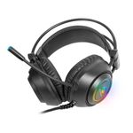 Headset FORTREK Gamer RGB Crusader P2 + USB Preto