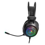 Headset FORTREK Gamer RGB Crusader P2 + USB Preto