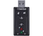 Placa de Som Vinik USB 7.1 Canais Virtual AUSB71