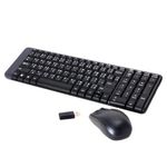 Teclado e Mouse Logitech Wireless MK220 USB