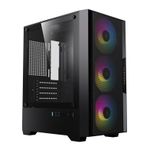 Gabinete Gamer Acegeek Stratus Mesh, ARGB, Lateral de Vidro, Preto, 3 Fans,  AG-STRATUS-MESH-BK-I3F-ARGB