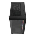 Gabinete Gamer TGT Gladiator, Rainbow, Lateral de Vidro, Com 2 Fans, Preto, TGT-GLD-BK