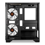 Gabinete Gamer TGT Gladiator, Rainbow, Lateral de Vidro, Com 2 Fans, Preto, TGT-GLD-BK