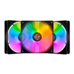 Kit com 3 Coolers TGT Striker, Rainbow 120mm TGT-STK3-BLRBW