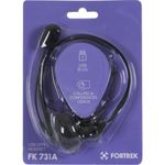 Headset Fortrek Office FK 731A USB Preto