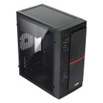 Gabinete Vinik Plate Lateral Acrílico C/ 2 Fans - GGPACBK