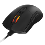 Mouse Gamer PCYES Malus Black Vulcan, 12400DPI, RGB, 6 Botões, PMGMBV