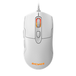 Mouse Gamer PCYES Malus White Ghost, 12400DPI, RGB, 6 Botões, PMGMWG