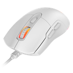 Mouse Gamer PCYES Malus White Ghost, 12400DPI, RGB, 6 Botões, PMGMWG