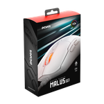Mouse Gamer PCYES Malus White Ghost, 12400DPI, RGB, 6 Botões, PMGMWG