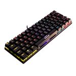 Teclado Mecanico TGT Sherman V3 C1, Rainbow, Switch Marrom, Preto, TGT-SHRC-BR01
