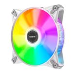 Cooler para Gabinete Alseye FB120, Rainbow, 120mm, Branco, FB120-WHITE