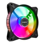 Cooler para Gabinete Alseye FB120, Rainbow, 120mm, Preto, FB120-BLACK
