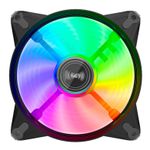Cooler para Gabinete Alseye FB120, Rainbow, 120mm, Preto, FB120-BLACK