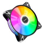 Cooler para Gabinete Alseye FB120, Rainbow, 120mm, Preto, FB120-BLACK