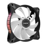 Cooler para Gabinete Alseye FB120, Rainbow, 120mm, Preto, FB120-BLACK