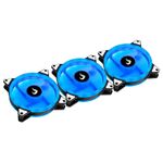 Kit com 3 Fans Rise Mode Smart, 120mm, RGB, Preto - RM-FN-02-RGB