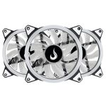 Kit com 3 Fans Rise Mode Smart, 120mm, RGB, Preto - RM-FN-02-RGB